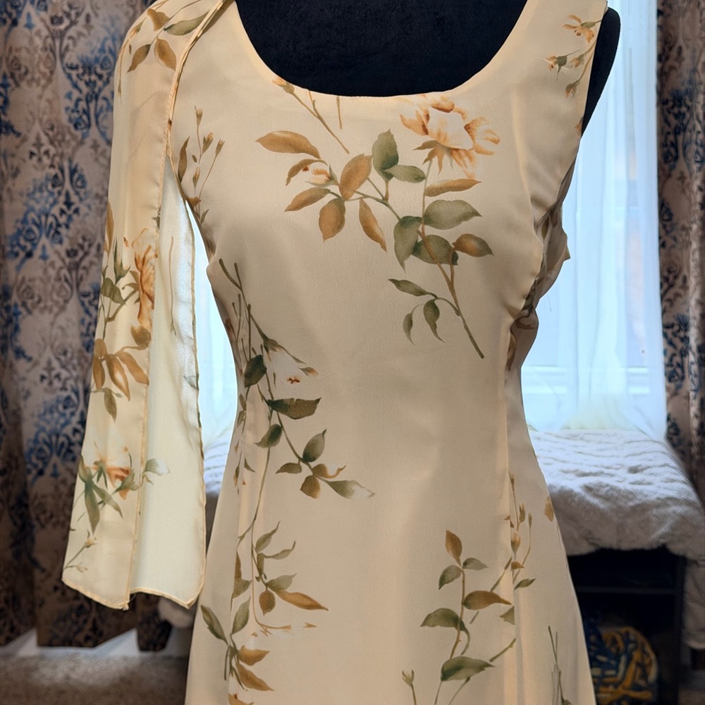 Elegant One Shoulder Floral Dress